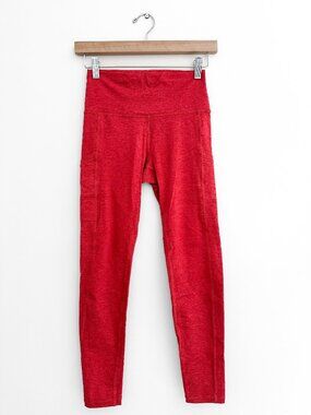 OFFLINE By Aerie The Hugger High Waisted Pocket Legging - Holiday Red - Size S